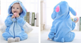 Macacão bebê (kigurumi Stitch)